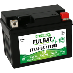 Batterie gel FTX4L-BS / FTZ5S moto 12V 5Ah