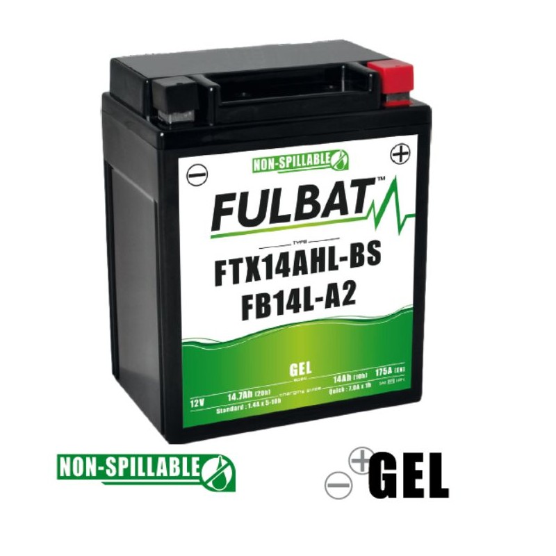 Batterie gel FTX14AHL-BS / FB14L-A2 moto scooter 12V 14Ah