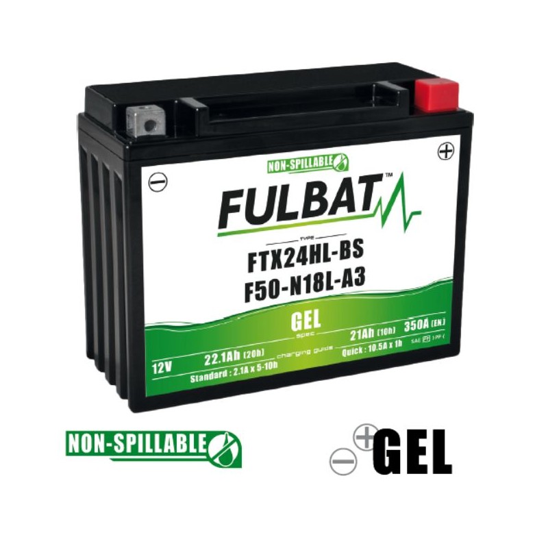 Batterie gel FTX24HL-BS / F50-N18L-A3 moto scooter 12V 21Ah